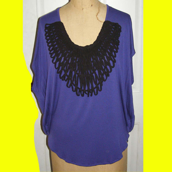 💗 NWT Collective Concepts Top S/M 4-10 Violet - Picture 2 of 8